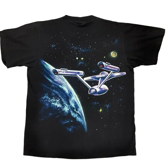 Vintage Changes Star Trek USS Enterprise Spaceship T-Shirt Trekkie 90’s … - Picture 2 of 16
